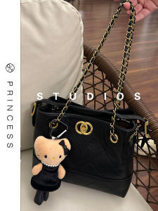 Retro Suede Womens Tote Bag 2025 New Luxury Minimalist High-End Sensation Commuter Crossbody Bag Soft Handle Zipper Closure
