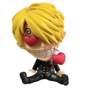 Bandai | Anime One Piece Figure 17 Styles Zoro Luffy Sanji Ace Robin Nami Frank Usopp Brook Chopper PVC Decoration Figural Model Toy Gift