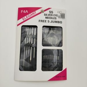 Stainless Steel Big Eye Hand Sewing Needles Set with Different Sizes for Sewing Needlework Embroidery Needles