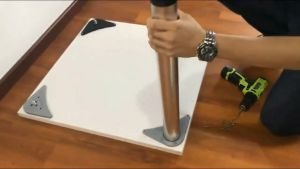 onuobao Bar Counter Foot Support Column 304 Stainless Steel Adjustable Computer Desk Foot Aluminum Alloy Bar Cabinet Foot