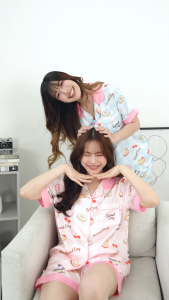 ชุดนอน LovelyNight แขนสั้น-ขาสั้น Sweet Day A30