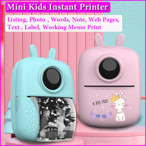 Portable Mini Kids Instant Photo Printer Children Pocket Label Maker New Wireless Thermal Technology Small Thermal Pocket Sticker Printer