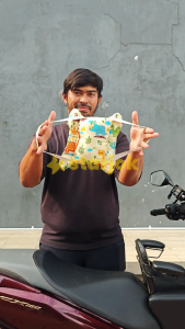 Bantal Stang Motor Pelindung Kepala Anak Star Jok