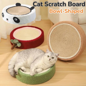 Round Flower Cat Litter Cat Scratching Board Integrated Bowl-Shaped Cat Scratching Plate Sisal Rope Scratch-Resist