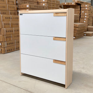 Ultra-Thin Tilting Shoe Cabinet 17cm Economical Home Doorway Multi-Functional Minimalist Modern Large Capacity Storage Shoe Rack AB