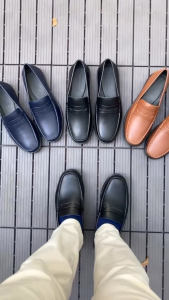 Giày Da Nam Cao Cấp Chính Hãng MICHILUX Penny Loafer CIEPL Màu Đen