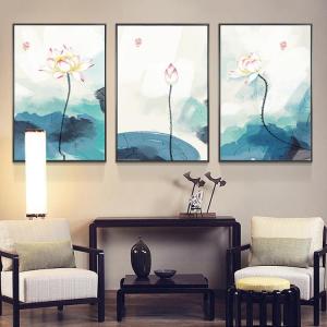 Traditional Chinese Lotus Art Wall Hanging