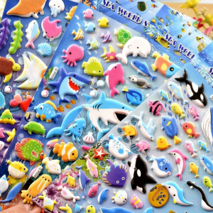 Shanle | 3D Cartoon Ocean Animals Stickers for Children