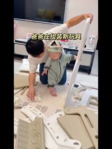 NEW贝易滑滑梯宝宝攀爬架室内家用秋千三合一多功能游乐组合儿童滑梯