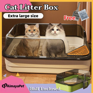 AP AIMAYAPET Open Type Cat Litter Box Cat Toilet Litter Tray Anti Splash Deepened 猫砂盆