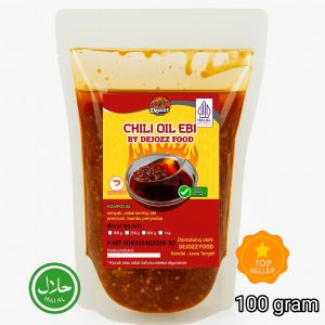 Chili Oil Ebi Asli Cabai Teja by Bakso Aci Jozz Halal 100 Gram