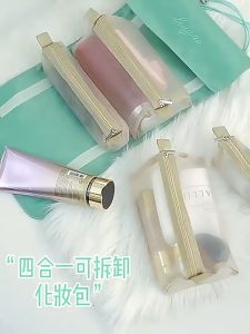 Borong 4 in 1 Makeup Cosmetic Bag Hanging Make Up Organizer Cosmetic storage Bag Travel Toiletry Pouch Beg Kosmetik