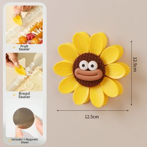 WEIFUREN | Magnetic Sunflower Sealing Clip Refrigerator Magnet