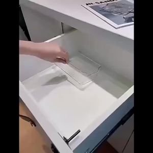 Hộp Đựng Đồ Trong Suốt Bằng Acrylic Hiện Đại Đơn Giản Dùng Để Sắp Xếp Đồ Trên Bàn Làm Việc Trong Phòng Ngủ Phòng Ăn & Phòng Tắm - Hộp Đựng Bằng Nhựa Tái Sử Dụng