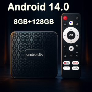 Android14.0 TV Box Rockchip RK3518 Smart Voice Control 2.4G/5.8G Dual WiFi Quad Core Video 4K 1080P 3D Media Player Set Top Box