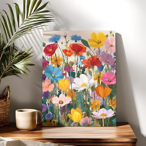 BILIBILI | Acrylic Paint By Numbers Flowering Shrubs Painting By Numbers on Canvas Coloring By Number for Adults Paint Digital Art