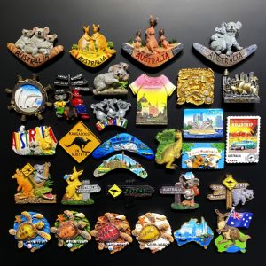ออสเตรเลีย Creative Travel ของที่ระลึก 3d เรซิ่นทาสีตกแต่งหัตถกรรมแม่เหล็กแม่เหล็กตู้เย็นสัตว์รูปแบบตกแต่งบ้าน