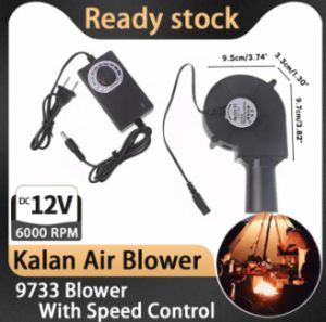 130000 RPM Air Blower With Speed Controller Blower Kalan Strong Wind Force Stove Cabinet Dust Extractors AC Powered Fan 9733 Blower Cooling Fan Dc 12v