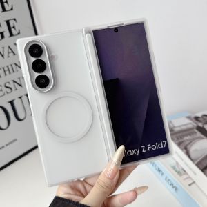 szhaiyu | Magnetic Phone Cover for Samsung Galaxy Z Fold8 Ultra Fold 8 7 6 5 Case Bumper for Magsafe Front Matte Frame Hinge Protection