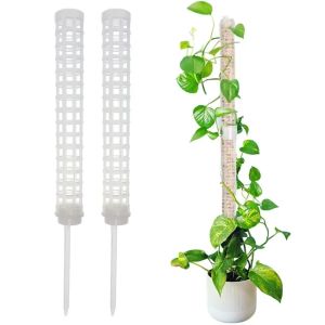 Plant Trellis Supporting Stick Plastic Moss Pole Indoor Plant Pot stand Green Dill Vine Garden Accessories