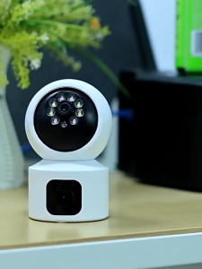 CAM720 Dual Lens CCTV Camera 360 Wifi Security Camera Connect to Cellphone with voice Two Direction wide angle 1080P night visionbaby Motion Detection HD 1080P wireless indoor CCTV Camera two-way audio Surveillance