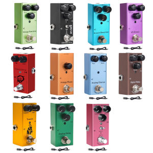 Overdrive Distortion Classic Chorus Delay กีตาร์ไฟฟ้า Mini Single Type DC 9V True Bypass