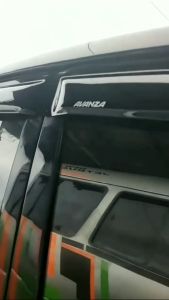 4pcs Talang Penahan Air Mobil Avanza Lama 2004 sd 2011 Model Slim 1 Set Talang Air Pelindung dari Hujan 4 Pintu Berkualitas Toyota Avanza Old Flat