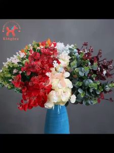 Eucalyptus bouquet plant flower leaf flower Artificial flower fake Flowers wedding Decorative party decoration Kingtex