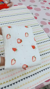【SG Stock】Baby Bath Towel Cotton 4 Layers Gauze Newborn Swaddle Thin Baby Towel Blanket 110*110cm