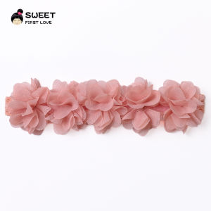 Pink Baby Flower Headband Pink Chiffon Hair Bands Handmade DIY Headwear Hair Accessories for Kids Children Newborn Toddler