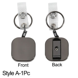 Retractable Keychain Badge Reel Holders Metal Heavy Duty With Carabiner Belt Clip And Key Ring For ID Card Name Holder