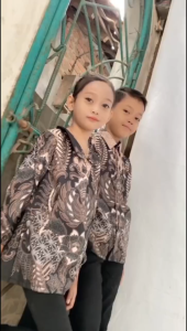 Atasan Batik Anak Cowok & Cewek: Kemeja Batik Anak Usia 2-15 Tahun Lengan Panjang