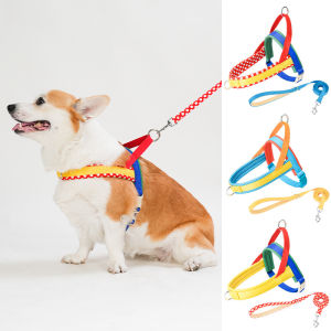 Mojioo สายจูงสุนัขแบบไม่ดึงพร้อมบุนวม-แฟชั่นปรับได้ระบายอากาศเสื้อกั๊กสัตว์เลี้ยงสะท้อนแสงสำหรับสุนัขเล็กกลางใหญ่