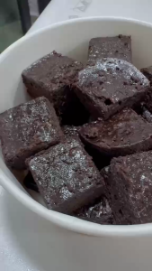 Homemade Classic Plain Chocolate Brownies Less Sugar Less Sweet