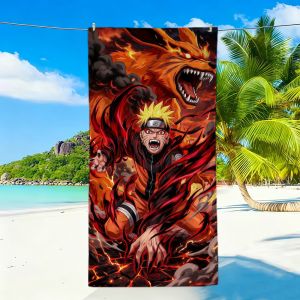 NARUTO | N-NARUTO Naruto Uzumaki Towel Sports Quick Dry Travel Camping Sandproof Soft Light Large Beach Towel