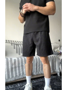 Quần Short Thể Thao Nam Mùa Hè Mỏng Gấp Nhiều Đường May Thể Dục Quần Dài Năm Điểm Quần Dài Bốn Điểm Quần Dài Thẳng