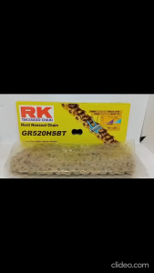 RK Rantai Warna Gold Emas Tipe 520 HSBT Original RK Takasago