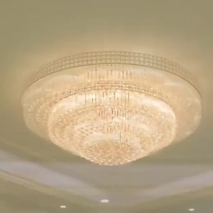 Đèn ốp trần pha lê D3 kích thước lớn cao cấp 3 chế độ sáng sang trọng đèn chiếu sáng đèn trang trí cho phòng khách phòng bếp khách sạn - Bảo hành 2 năm