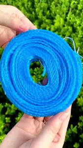 Tali Jemuran Gantungan Baju Pakaian 5 Meter Lubang Portable + Hook Besi Cloth Line / Tali Tambang Serbaguna 5 Meter Anti Slip Super Praktis Kuat Camping Outdoor Kemah Laundry