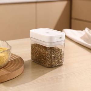 Hộp Đựng Chất Liệu Nhựa An Toàn Thực Phẩm Kín Khí Có Đồng Hồ Đếm Thời Gian cho Cereals và Bột