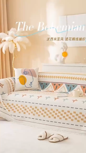 Vỏ bọc ghế sofa nhung Nhật Bản thời trang chống trượt cho ghế sofa 1/2/3/4 chỗ ngồi bảo vệ ghế sofa cho phòng khách trang trí nhà cửa