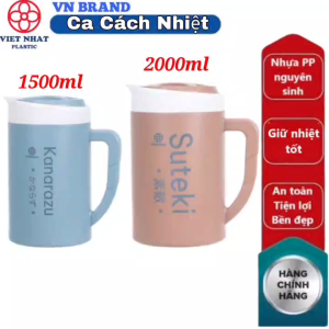 Ca Giữ Nhiệt 15 Lít 2 Lít Nhựa VIỆT NHẬT- Đựng Nước Nóng Lạnh Ủ Trà 6101-02
