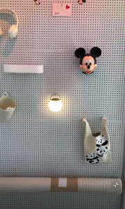 Pegboard Wall Organiser Punch-Free Wall Organiser Wall Shelf With Hooks With DIY Decorative Combination Accessories Space Saver
