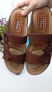 8am รองเท้าสบาย รองเท้าส้นเตารีดแบบสวม สนุกสนุกสวมใส่ น้ำหนัก เบามาก 1a6188