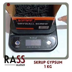 Drywall Screw Skrup Gypsum Gipsum Hitam Kepala 6 merk Erdos 1 kotak 1KG