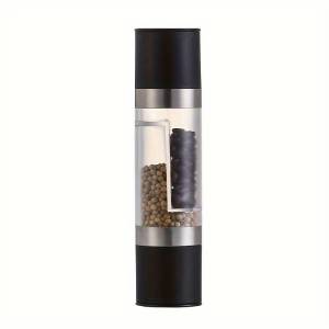 Salt And Pepper Grinder 2 in 1 Manual Stainless Steel Salt Pepper Mills With Adjustable Plastic Grinding Spice Mill Kitchen Tool