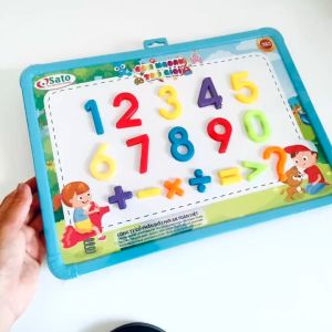 [Sato] Bộ Bảng Và Chữ Số Có Nam Châm Sato90 Con Ngoan Trò Giỏi Con Giỏi Toán Đồ Chơi Giáo Dục Trẻ Em Tư Duy Sáng Tạo