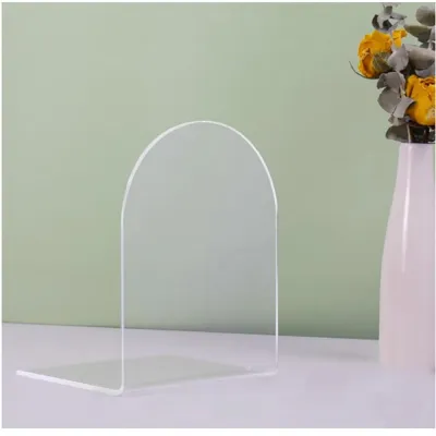 Giá Đỡ Sách Acrylic Trong Suốt Chống Trượt Dùng Để Sắp Xếp Sách Trên Bàn Làm Việc Giá Sách Thư Viện Trường Học