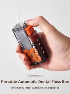 NAIFUNA | Automatic Pop Out Portable Mini Superfine Toothpicks and Floss Pick Storage Box
