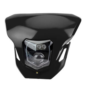 Motorcycle LED Headlight E24 Supermoto HI/LO Beam DRL Light Dirt Bike Headlamp For Honda CRF 125 250 450L 450RL CR XR Motocross